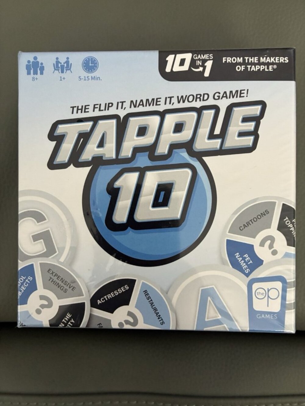 Tapple 10 Travel Card Game USAopoly Fast Word Party Game New Sealed 10-in-1 Box
